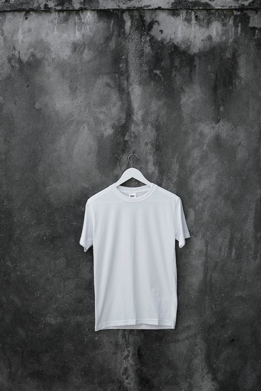 メンズ クラシック 白 クルーネック Tシャツ